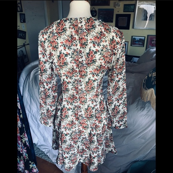 Vintage Dawn Joy Fashions Floral/Rose Dress - Picture 7 of 15